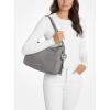 imageMichael Kors Nolita Medium Top Zip Convertible ShoulderSilvertone HardwareNubuck LeatherStorm