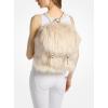 imageMichael Kors Quinn Medium Flap Backpack GoldTone HardwareShearlingNaturalGoldtone HardwareShearlingNatural