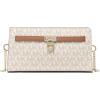 imageMichael Kors Hamiton Extra Small Convertible Crossbody Bag GoldTone HardwareMK Signature Coated TwillVanillaAcorn