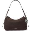 Silver-tone Hardware/Nubuck Leather/Chocolate