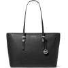 imageMichael Kors Quinn Large ToteSilvertone HardwareBlack