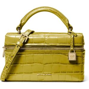 imageMichael Kors Jana Extra Small Top Handle Crossbody BagGoldtone HardwareCrocodile Embossed LeatherApple
