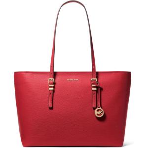 imageMichael Kors Quinn Large ToteGoldtone HardwareCrimson