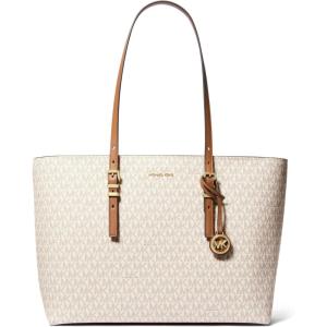 imageMichael Kors Quinn Large ToteGoldtone HardwareVanillaAcorn