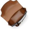 imageMichael Kors Emilia Small Saddle Crossbody Bag GoldTone HardwareMK Signature Coated TwillBrownAcorn