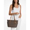 imageMichael Kors Jet Set Top Zip ToteGoldtone HardwareBrownAcorn