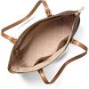 imageMichael Kors Jet Set Top Zip ToteGoldtone HardwareBrownAcorn
