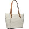 imageMichael Kors Jet Set Top Zip ToteGoldtone HardwareVanillaAcorn
