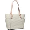 imageMichael Kors Jet Set Top Zip ToteGoldtone HardwareVanillaSoft Pink