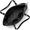 imageMichael Kors Jet Set Top Zip ToteSilvertone HardwareBlack