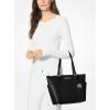 imageMichael Kors Jet Set Top Zip ToteSilvertone HardwareBlack