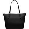 imageMichael Kors Jet Set Top Zip ToteSilvertone HardwareBlack