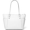imageMichael Kors Jet Set Top Zip ToteSilvertone HardwareOptic White