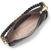 imageMichael Kors Kyla Small Convertible PouchetteGoldtone HardwareTwisted BraidBlack