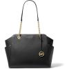 imageMichael Kors Jacquelyn Medium Chain ToteGoldtone HardwareBlack