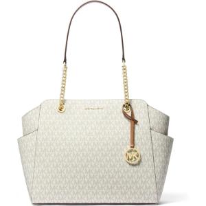 imageMichael Kors Jacquelyn Medium Chain ToteGoldtone HardwareVanillaAcorn