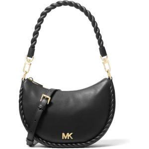 imageMichael Kors Kyla Small Convertible PouchetteGoldtone HardwareTwisted BraidBlack