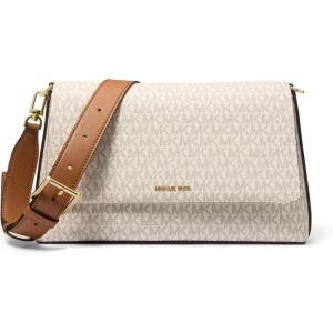 imageMichael Kors Nessa Large MessengerGoldtone HardwareVanillaAcorn