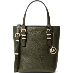 imageMichael Kors Quinn Extra Small Tote Crossbody Bag GoldTone HardwarePebble LeatherIvy