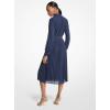imageMichael Kors Womens Pleated Shirt DressMidnight Blue