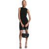 imageMichael Kors Womens Short Sleeve Ruched Mini DressBlack