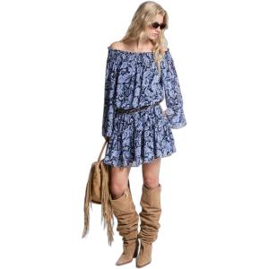 imageMichael Kors Womens Off Shoulder Smock Mini DressFrench Blue