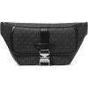 imageMichael Kors Hudson Aviator Belt Bag Light Gunmetal HardwareBlack Signature