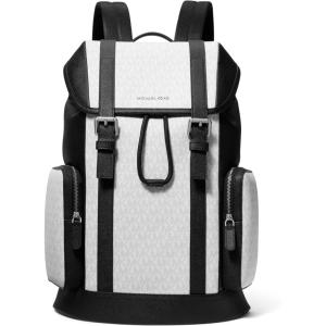 imageMichael Kors Hudson City Buckle Backpack Light Gunmetal HardwareChocolateGunmetalhardwareSignatureBright White