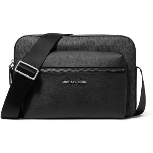 imageMichael Kors Hudson Front Zip Camera Bag Light Gunmetal HardwareBlack Signature