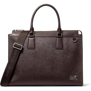 imageMichael Kors Mens Edison Portfolio Briefcase Black HardwareChocolate
