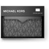 imageMichael Kors Mens Hudson Notched Card CaseStorm Signature