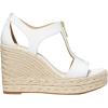 imageMichael Kors womens Berkley Mid WedgeVachetta LeatherOptical White