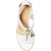 imageMichael Kors womens Berkley Mid WedgeVachetta LeatherOptical White