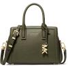 imageMichael Kors Laila Extra Small Crossbody Bag GoldTone HardwareEmbossed Goat LeatherIvy