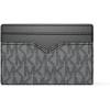 imageMichael Kors Mens Hudson Notched Card CaseStorm Signature