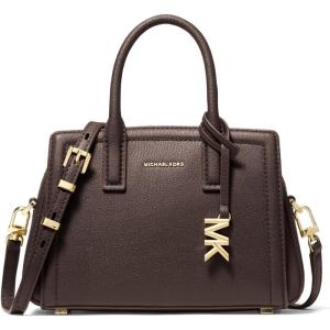 imageMichael Kors Laila Extra Small Crossbody Bag GoldTone HardwareEmbossed Goat LeatherChocolate