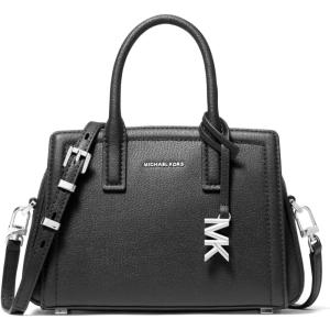 imageMichael Kors Laila Extra Small Crossbody Bag SilverTone HardwareEmbossed Goat LeatherBlack