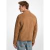 imageMichael Kors Mens Suede Double Zip Pocket Racer JacketDark Camel