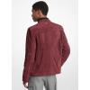 imageMichael Kors Mens Suede Double Zip Pocket Racer JacketOxblood