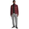 imageMichael Kors Mens Suede Double Zip Pocket Racer JacketOxblood