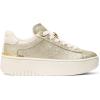 imageMichael Kors Womens Dottie Lace Up SneakerPale GoldGlitter Leather