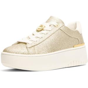 imageMichael Kors Womens Dottie Lace Up SneakerPale GoldGlitter Leather