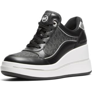 imageMichael Kors Womens Emmy Wedge Trainer SneakerBlackSignature