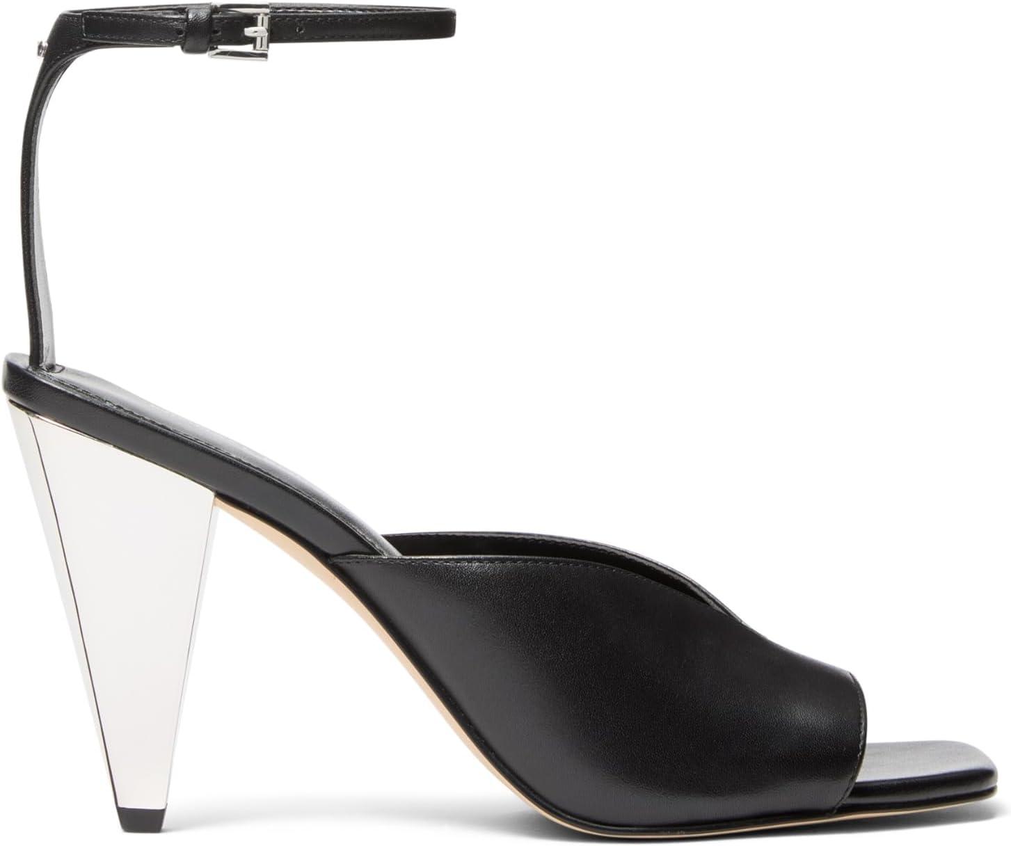 imageMichael Kors Womens Electra SandalBlackGalvanized Heel