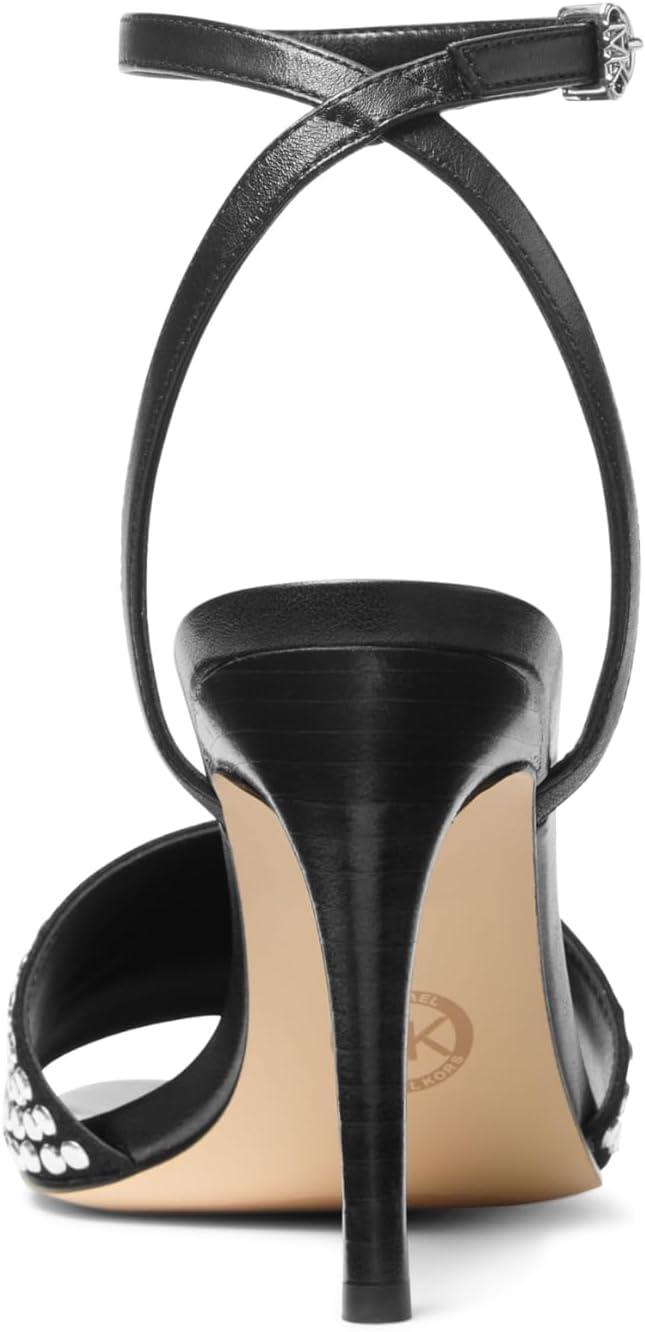 imageMichael Kors Womens Elyse Heeled SandalBlackHot Fix