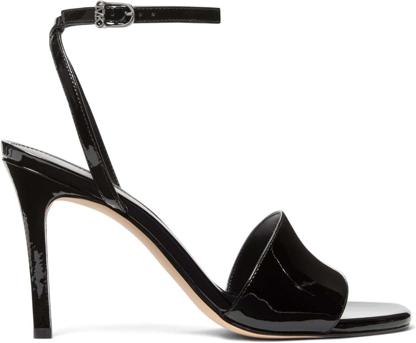 imageMichael Kors Womens Elyse Heeled SandalBlackPatent Leather