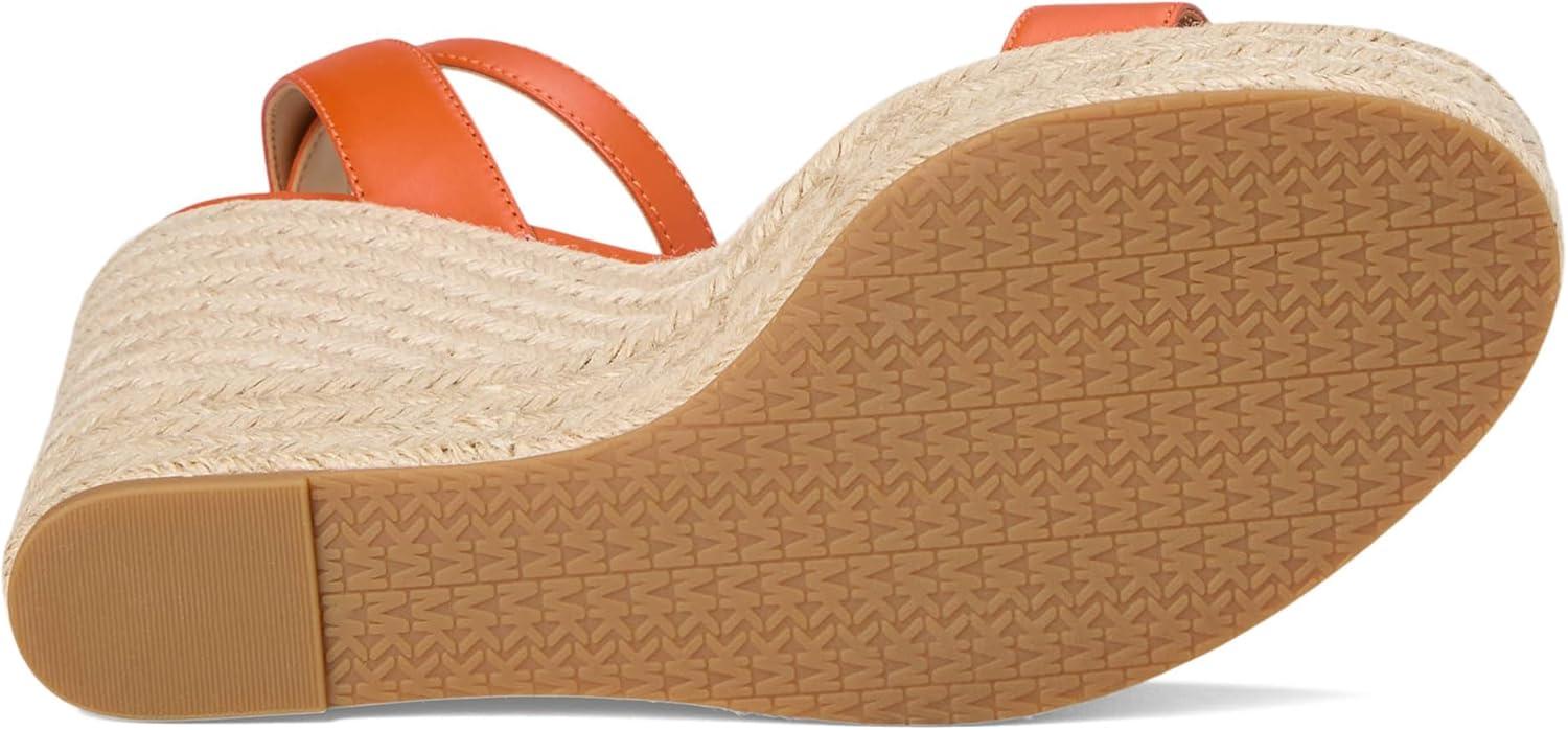 imageMichael Kors Womens Leighton Espadrille Wedge SandalOrange Punch