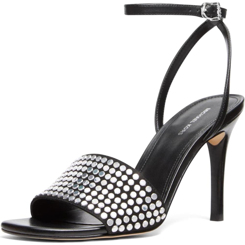 imageMichael Kors Womens Elyse Heeled SandalBlackHot Fix