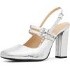 imageMichael Kors Womens Matilda Flex Sling Pump Silver 11Silver